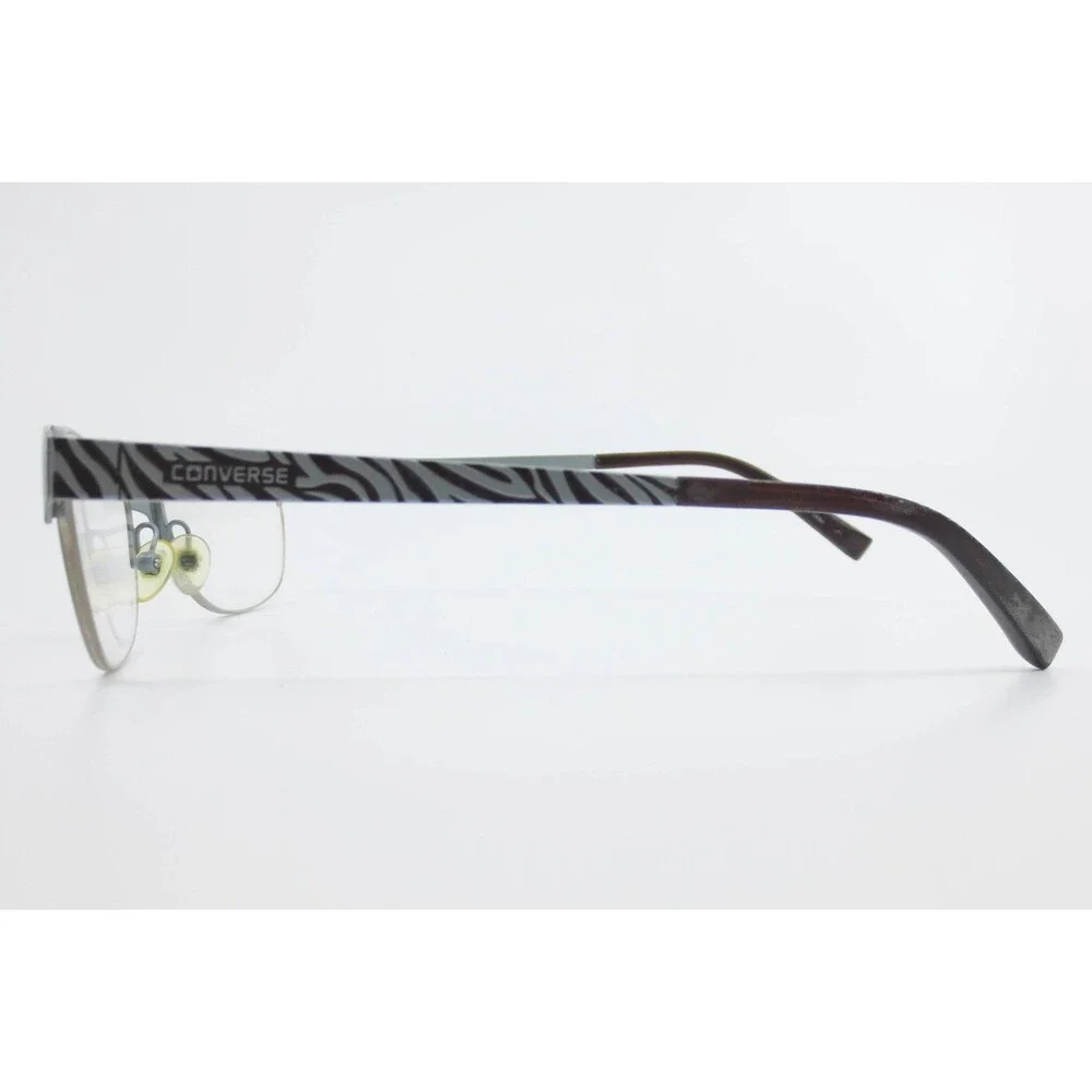 Converse All Star Eyeglasses Brown Zebra Print Cat Eye Frames A059 50-18-135